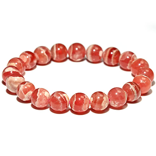 〔K1915〕約9mm 高品質 アルゼンチン産 インカローズ ブレスレット ロードクロサイト 愛や夢を象徴する