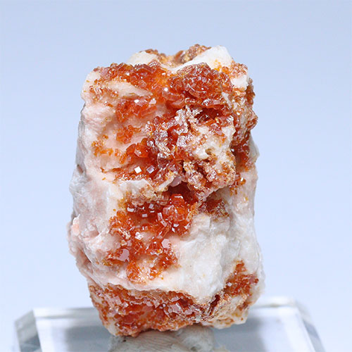 〔D361-16〕バナジナイト(褐鉛鉱) モロッコ産 Vanadinite 1個 鉱物原石【メール便不可】