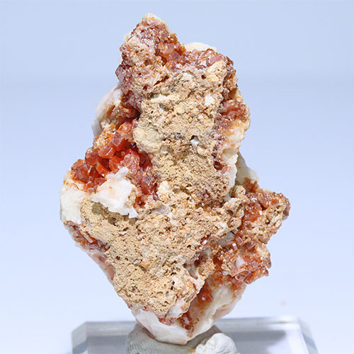 〔D361-18〕バナジナイト(褐鉛鉱) モロッコ産 Vanadinite 1個 鉱物原石【メール便不可】