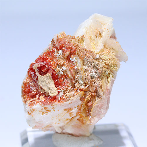 〔D361-20〕バナジナイト(褐鉛鉱) モロッコ産 Vanadinite 1個 鉱物原石【メール便不可】