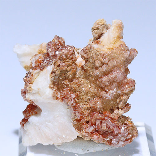 〔D361-21〕バナジナイト(褐鉛鉱) モロッコ産 Vanadinite 1個 鉱物原石【メール便不可】