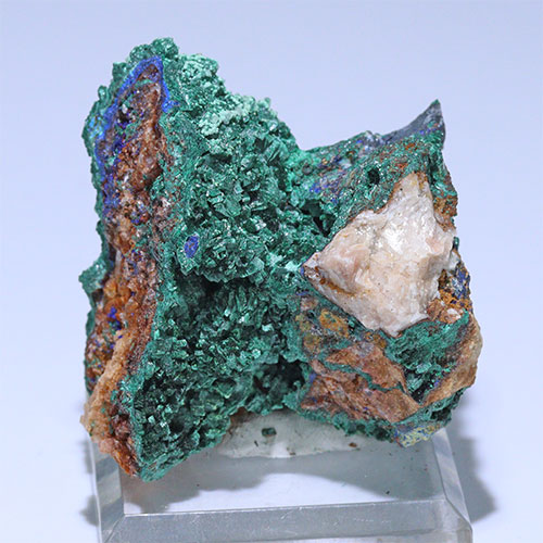 〔D363-39〕マラカイト(孔雀石) モロッコ産 Malachite 1個 鉱物原石【メール便不可】