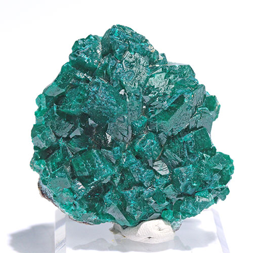 〔D448〕ダイオプテーズ（翠銅鉱）コンゴ産 Dioptase 鉱物【メール便不可】