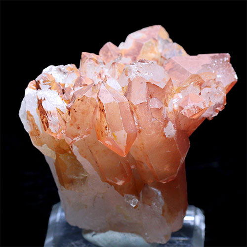 〔D452-10〕コリント産 タンジェリンクォーツ クラスター マンダリンクォーツ Tanjerine Quartz 蜜柑水晶【メール便不可】