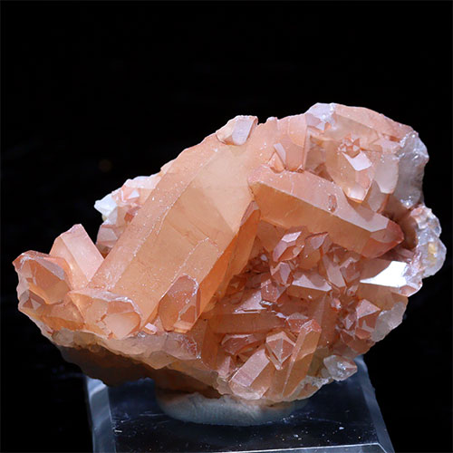 〔D452-27〕コリント産 タンジェリンクォーツ クラスター マンダリンクォーツ Tanjerine Quartz 蜜柑水晶【メール便不可】