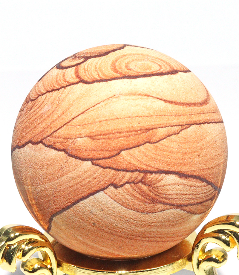 〔D458-4〕約5cm ナバホストーン スフィア サンドストーン Navajo stone【アメリカ・アリゾナ州産】【メール便不可】