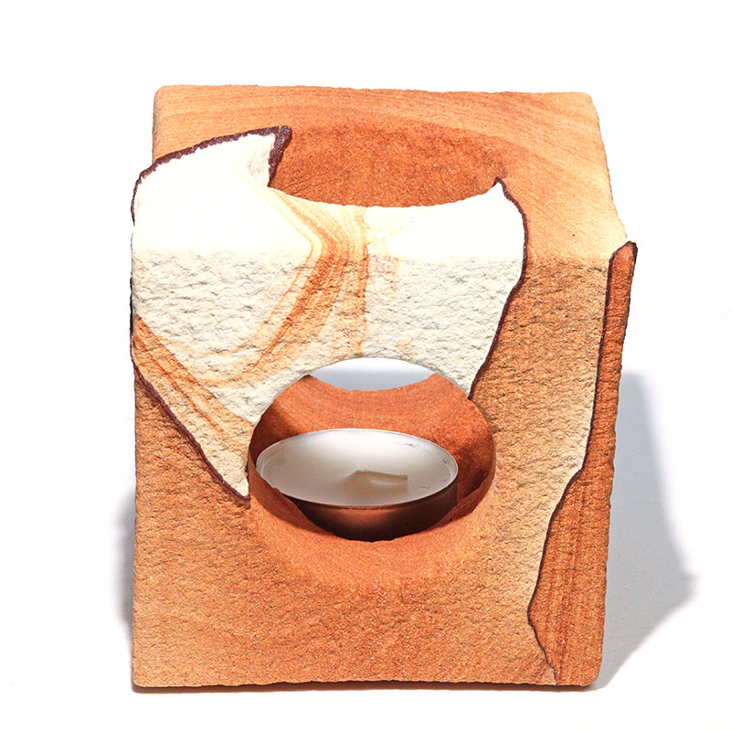 〔D459-6〕約9cm ナバホストーン キャンドルスタンド サンドストーン Navajo stone【アメリカ・アリゾナ州産】【メール便不可】