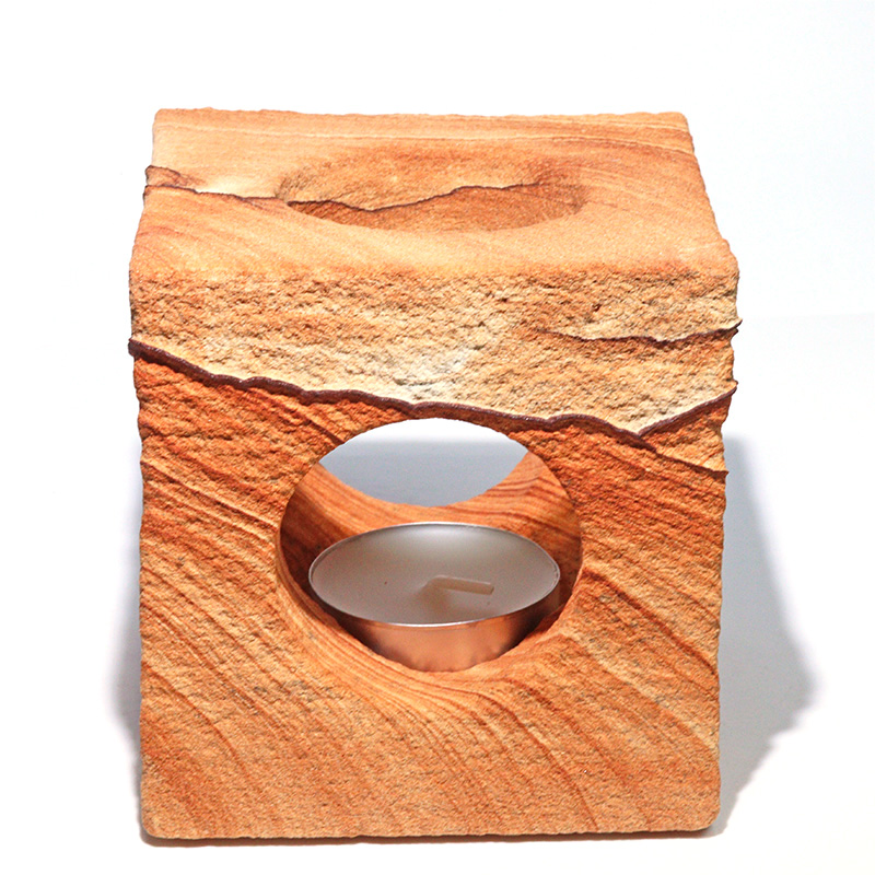 〔D459-7〕約9cm ナバホストーン キャンドルスタンド サンドストーン Navajo stone【アメリカ・アリゾナ州産】【メール便不可】