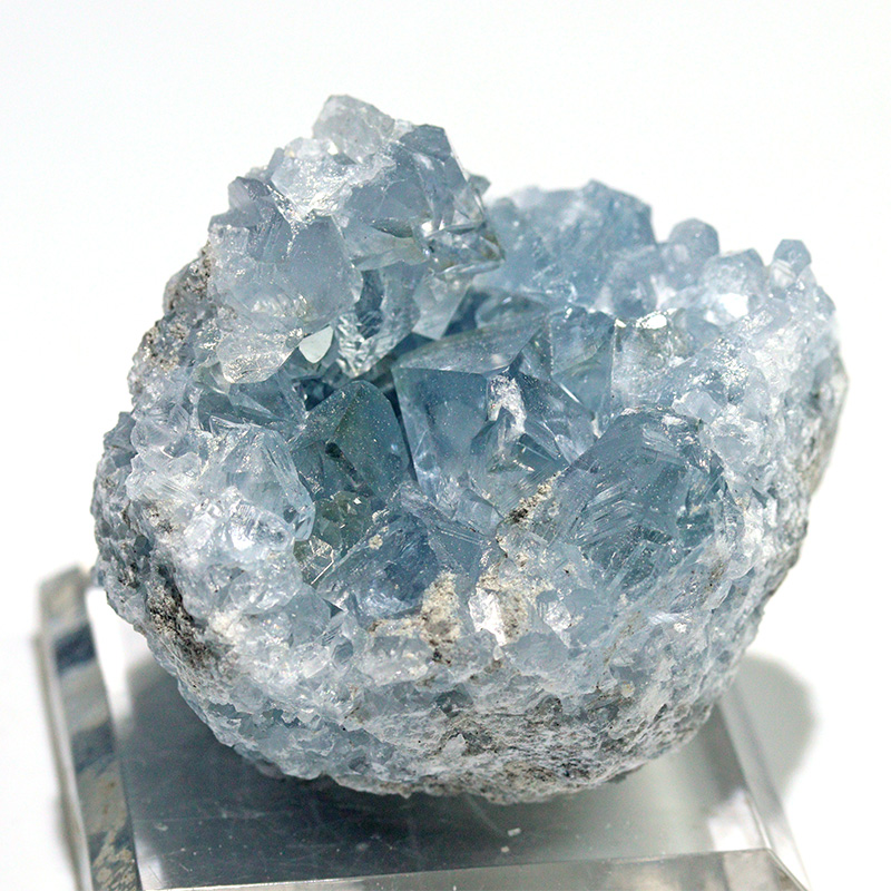 〔D470-11〕マダガスカル産 セレスタイト クラスター Celestite 天青石 セレスティン 浄化 置物【メール便不可】
