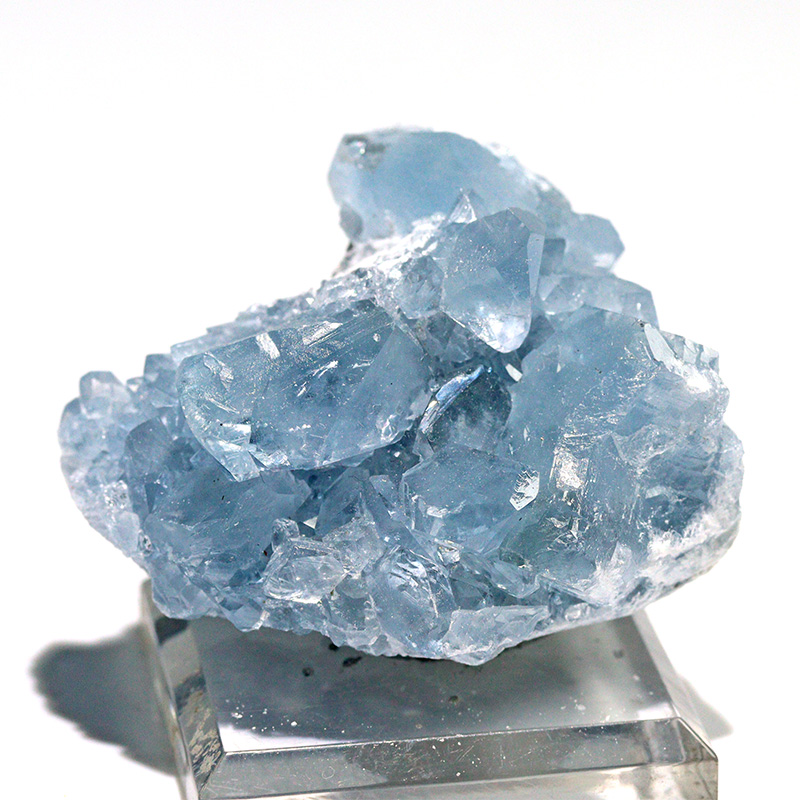 〔D470-12〕マダガスカル産 セレスタイト クラスター Celestite 天青石 セレスティン 浄化 置物【メール便不可】