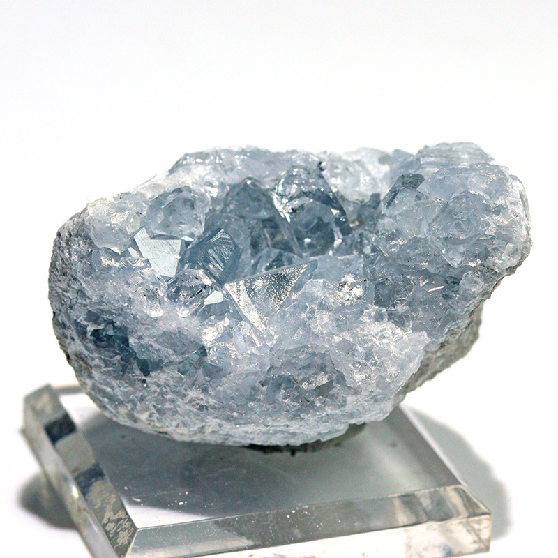 〔D470-14〕マダガスカル産 セレスタイト クラスター Celestite 天青石 セレスティン 浄化 置物【メール便不可】