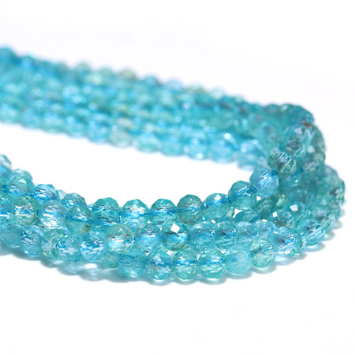 〔E1-100〕天然石 約3mm ブルーアパタイト 連材 apatite 燐灰石【FOREST 天然石 パワーストーン】