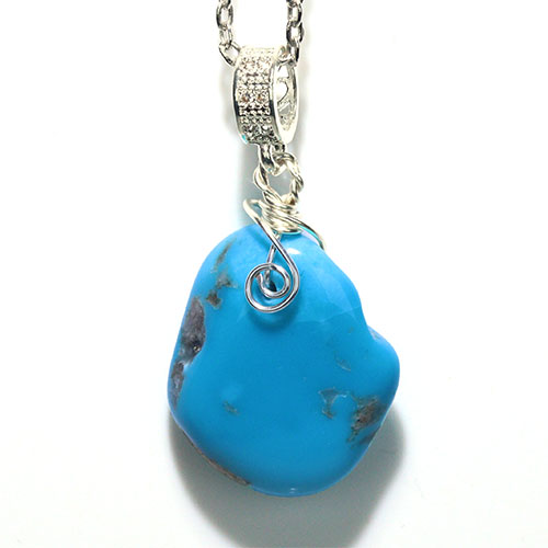 〔J365-9〕アリゾナ スリーピングビューティーターコイズ ペンダント Sleeping Beauty Turquoise