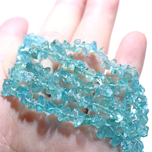 〔K1941〕アパタイト サザレ さざれ ブレスレット 燐灰石 Apatite 【FOREST 天然石 パワーストーン】