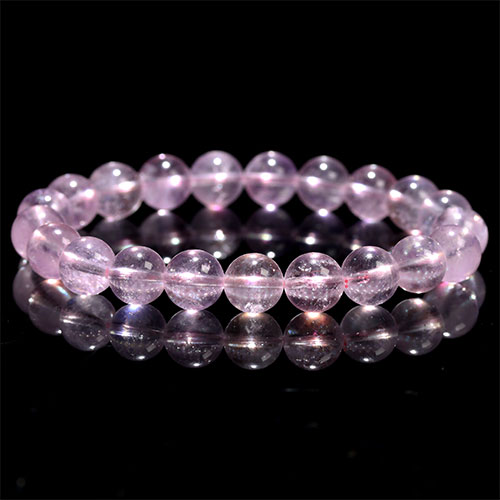 〔K1947-9〕高品質 約9mm ブラジル産 モルガナイト（ピンクアクアマリン、ピンクベリル） ブレスレット