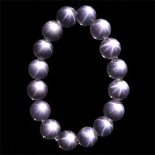 〔K1949-3〕約12mm 泡泡スターローズクォーツ 全粒スター Star Rose quartz ブレスレット バブルローズクォーツ