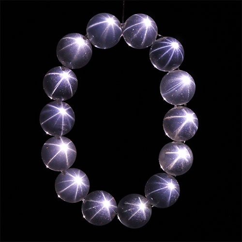 〔K1949-5〕約15mm 泡泡スターローズクォーツ 全粒スター Star Rose quartz ブレスレット バブルローズクォーツ