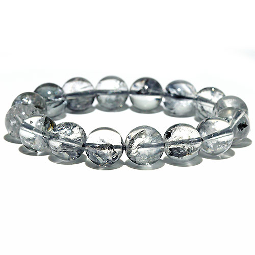 〔K1952-2〕高品質 約13mm ヒマラヤ産 エレスチャルクォーツ ブレスレット Elestia Quartz