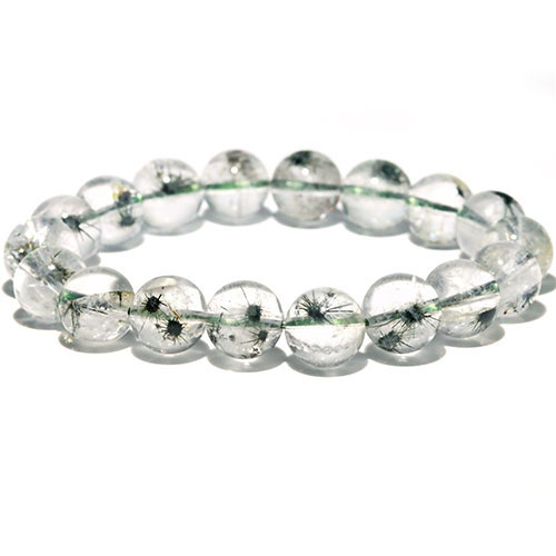 〔K1954-1〕約11mm 高品質 ホーランダイトインクォーツ「Hollandite」（星入り水晶 ）ブレスレット