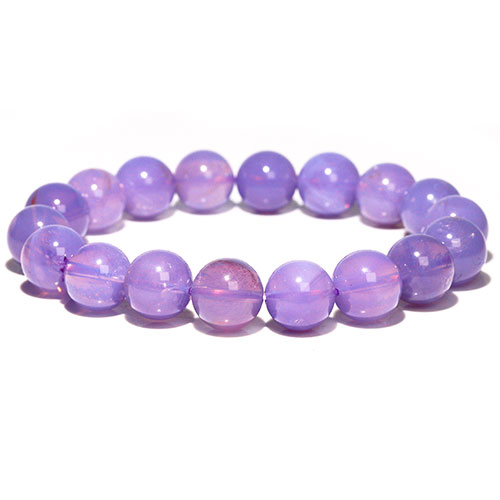 〔K1955-1〕高品質 濃い 約12mm スコロライト ラベンダークォーツ ブレスレット Scorolite