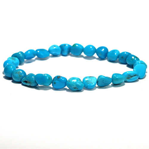 〔K1969-8〕アリゾナ産 スリーピングビューティー ターコイズ ブレスレット タンブルタイプ Sleeping beauty turquoise