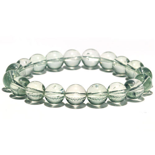 〔K1976-4〕高品質 約10mm グリーンアメジスト プライオライト ブレスレット Greened Amethyst