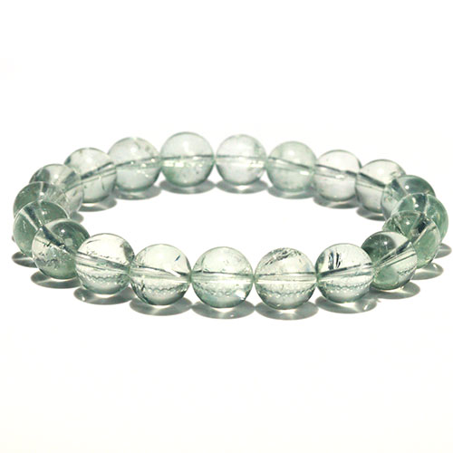 〔K1976-6〕高品質 約10mm グリーンアメジスト プライオライト ブレスレット Greened Amethyst