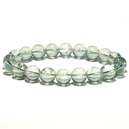 〔K1976-8〕高品質 約10mm グリーンアメジスト プライオライト ブレスレット Greened Amethyst