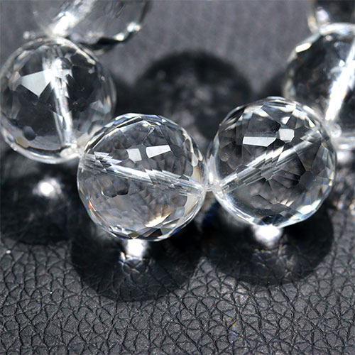 〔K1988〕最上級 約15mm 天然水晶 宝石質スターカット ブレスレット 浄化 キラキラ輝くスターカット