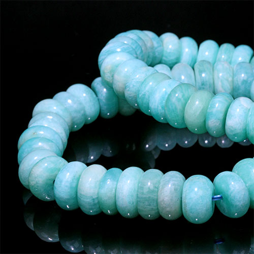 〔K2024-2〕約12mm アマゾナイト ボタン  天河石 ブレスレット Amazonite 【ランダム発送】