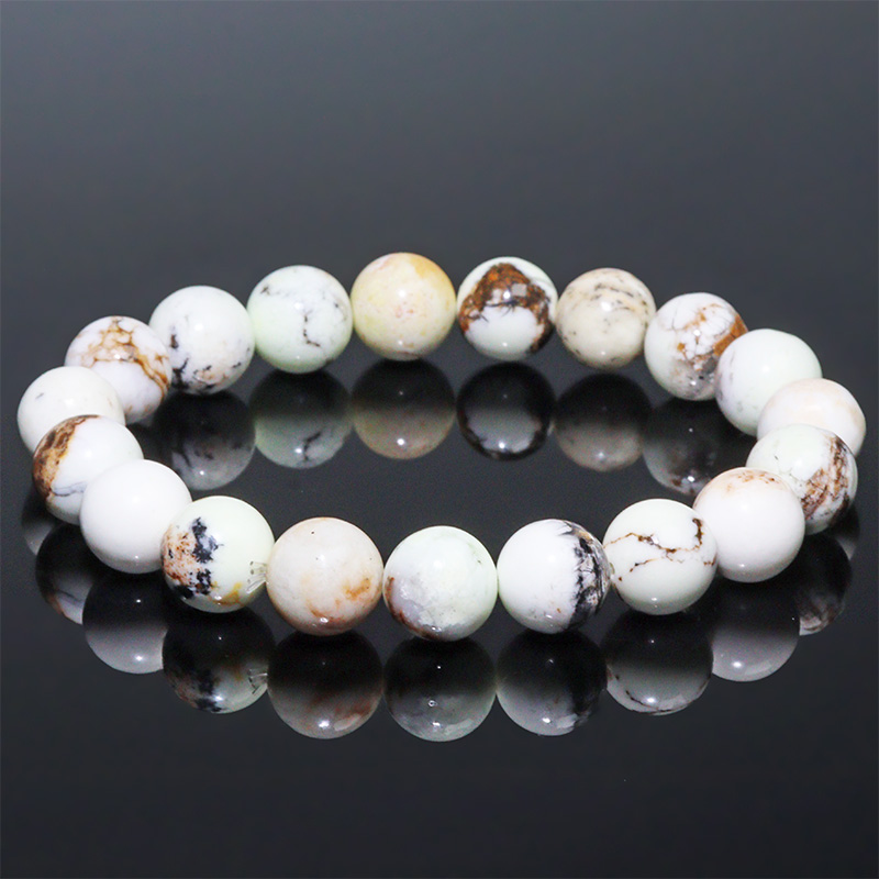 〔K2066〕約10mm ガスペイト・マグネサイト・クォーツ(レモンクリソプレーズ)   ブレスレット 【ランダム発送】