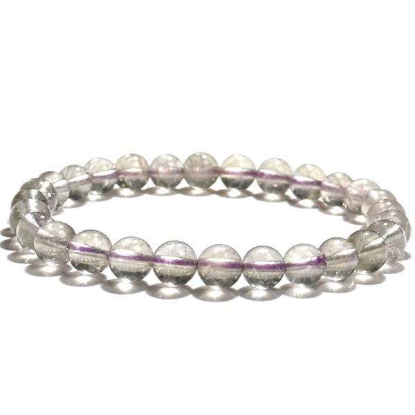 〔K2075-8〕高品質 珍しい パープル リビアングラス 隕石 ブレスレット Libyan desert glass クリストバライト