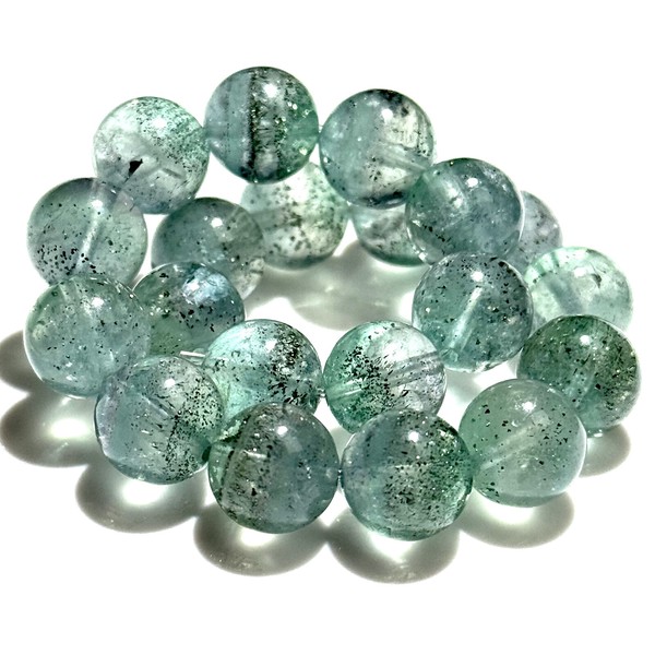 〔K2078-2〕希少 高品質 パイライトインフローライト Pyrite in Fluorite ブレスレット