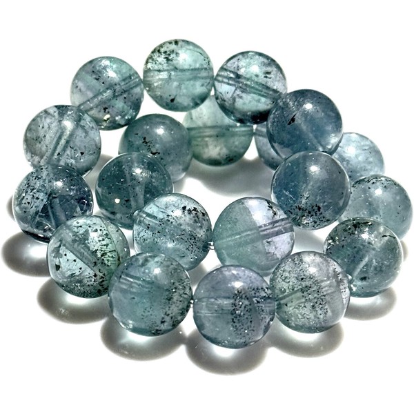 〔K2078-4〕希少 高品質 パイライトインフローライト Pyrite in Fluorite ブレスレット