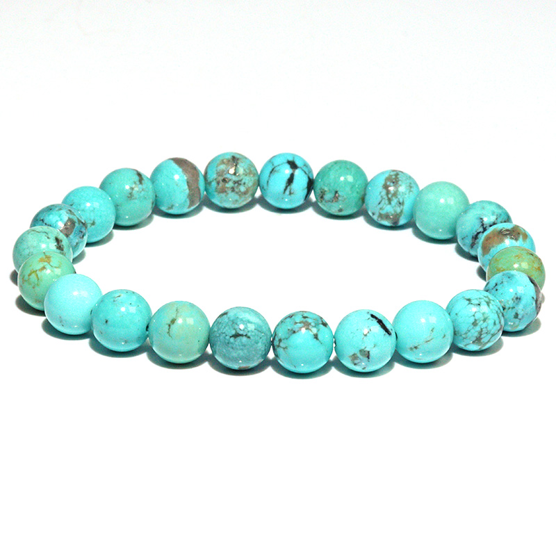 〔K2091-8〕約8mm メキシコ ソノラ カンピトスターコイズ ブレスレット Campitos Turquoise【カード付】