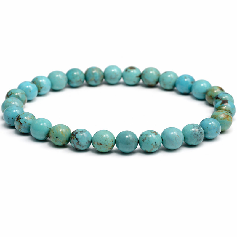 〔K2091-21〕約6mm メキシコ ソノラ カンピトスターコイズ ブレスレット Campitos Turquoise【カード付】