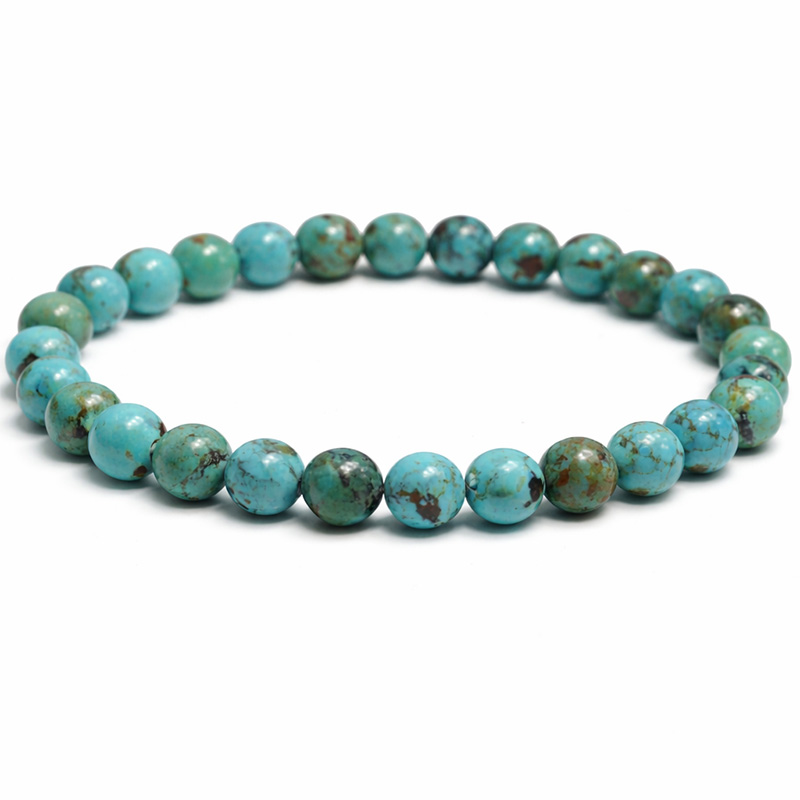 〔K2091-22〕約6mm メキシコ ソノラ カンピトスターコイズ ブレスレット Campitos Turquoise【カード付】