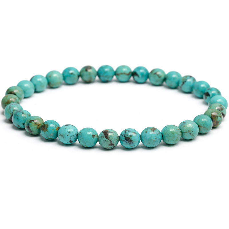 〔K2091-23〕約6mm メキシコ ソノラ カンピトスターコイズ ブレスレット Campitos Turquoise【カード付】