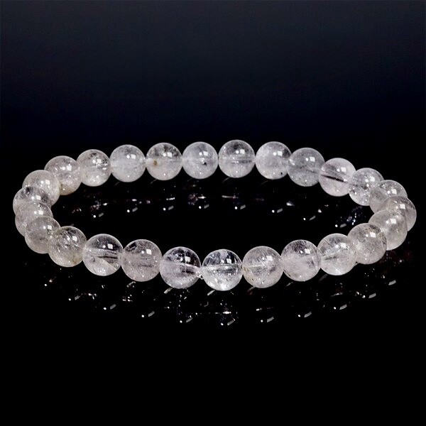 〔K2111-3〕約7.5mm ピンクダンビュライト Danburite ダンブリ石 ブレスレット