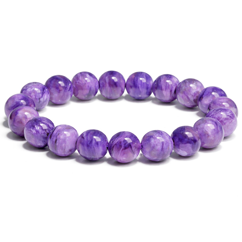 〔K2115-1〕約11mm チャロアイト ブレスレット Charoite チャロ石【FOREST 天然石 パワーストーン】