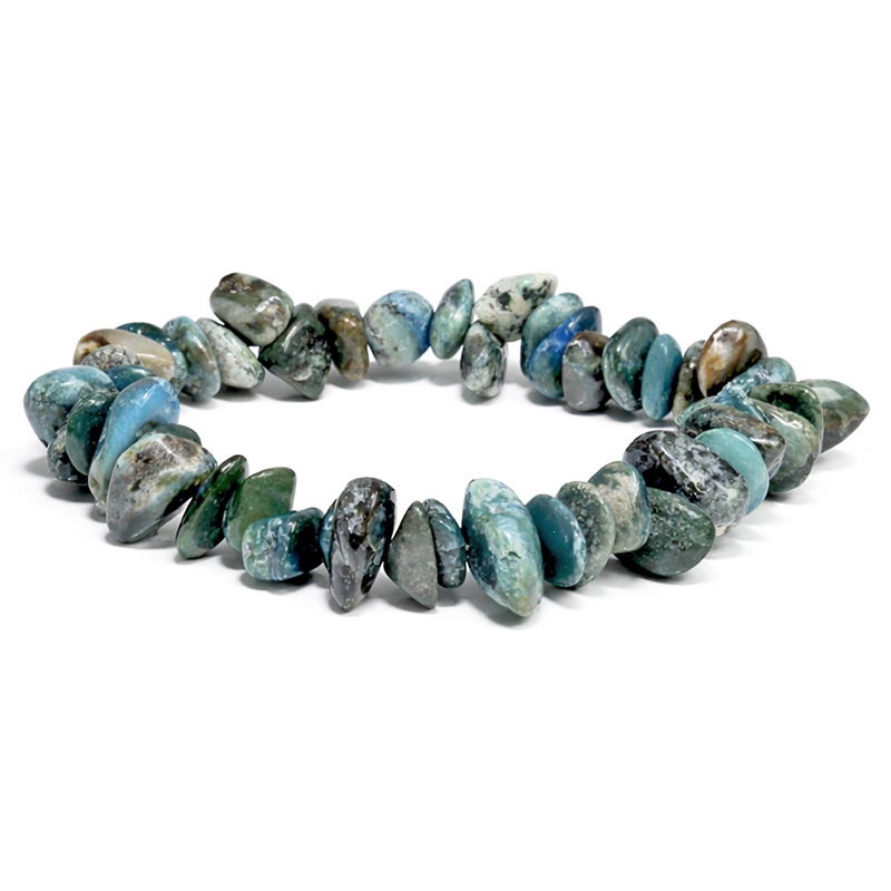 〔K2116-1〕激レア ロシア産ダイアナイト ブレスレット さざレ Dianite【カード付】