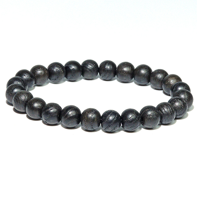 〔PW-J4-8m〕【日本銘木／神代】神代栗 8mm ブレスレット 神話の時代を今に伝える、木の記憶を纏う【ランダム発送】