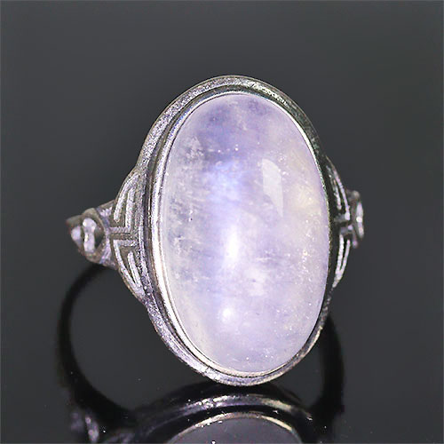 〔R465-2〕ムーンストーン ホワイトラブラドライト sv925 リング 指輪【FOREST 天然石 パワーストーン】