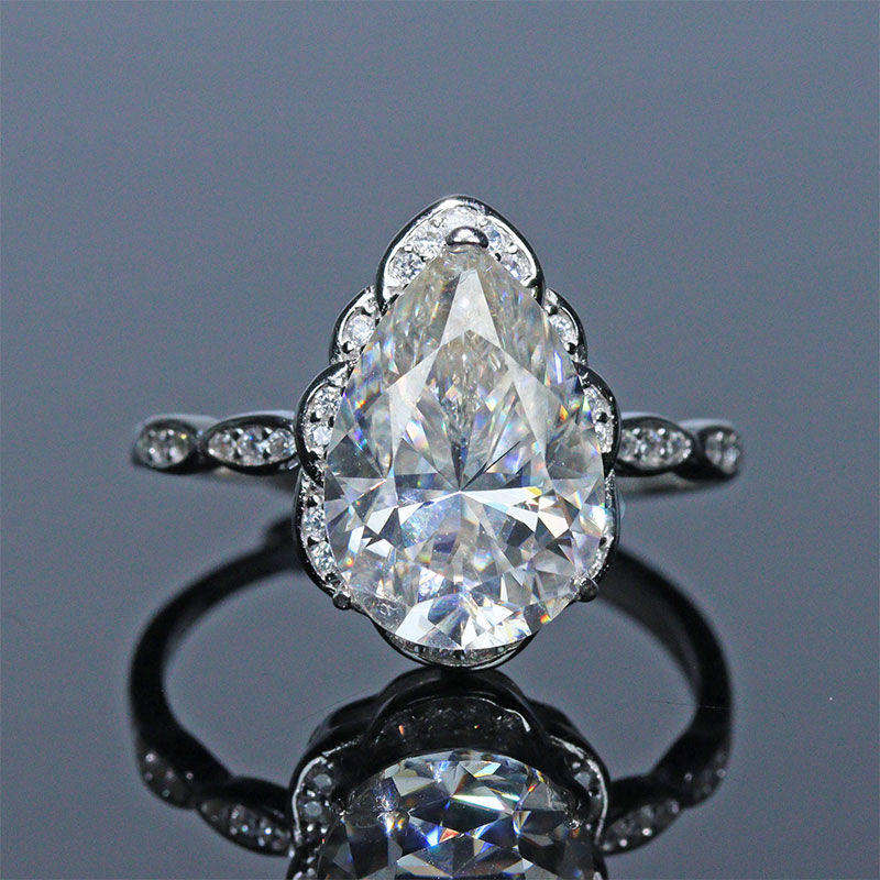 〔R468〕5ct モアサナイト sv925 リング フリーサイズ 指輪 moissanite
