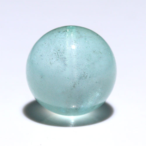〔Z65-4〕希少 約14.3mm グリーンアクアマリン Green Aquamarine 粒売り グリーンベリル