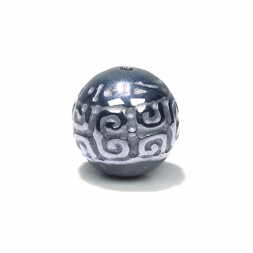 〔Z70〕マニ車 回紋珠 天珠 テラヘルツ 1粒 Terahertz 約12mm 【FOREST 天然石 パワーストーン】