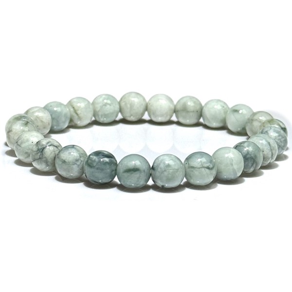 〔nm14-8m-5〕【日本銘石／新潟県産】 糸魚川翡翠 8mm ひすい ヒスイ 国石 硬玉 ジェダイド 本物だけが持つ静かな存在感